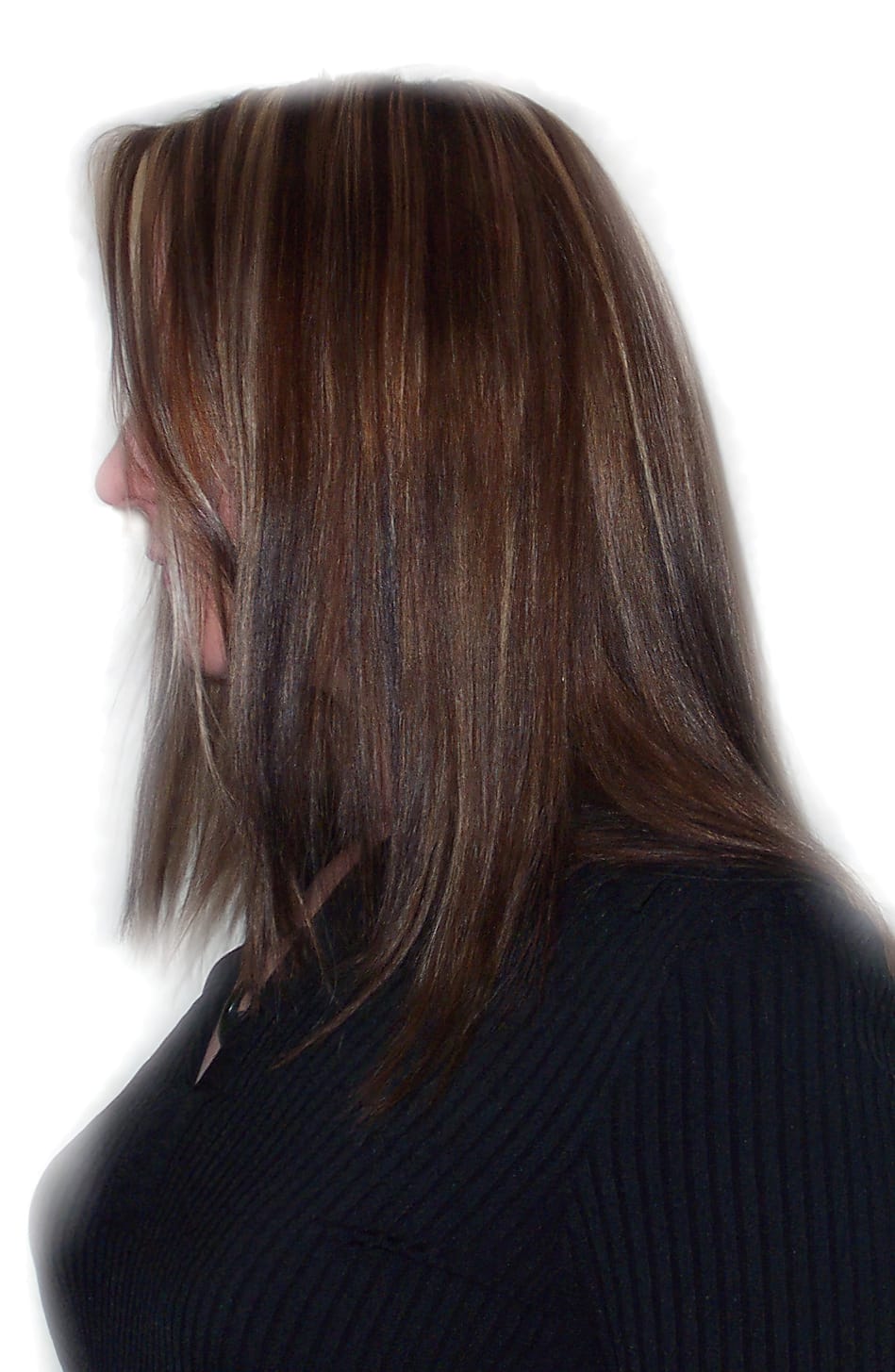 Before Picture - Long with Bold Highlights 
